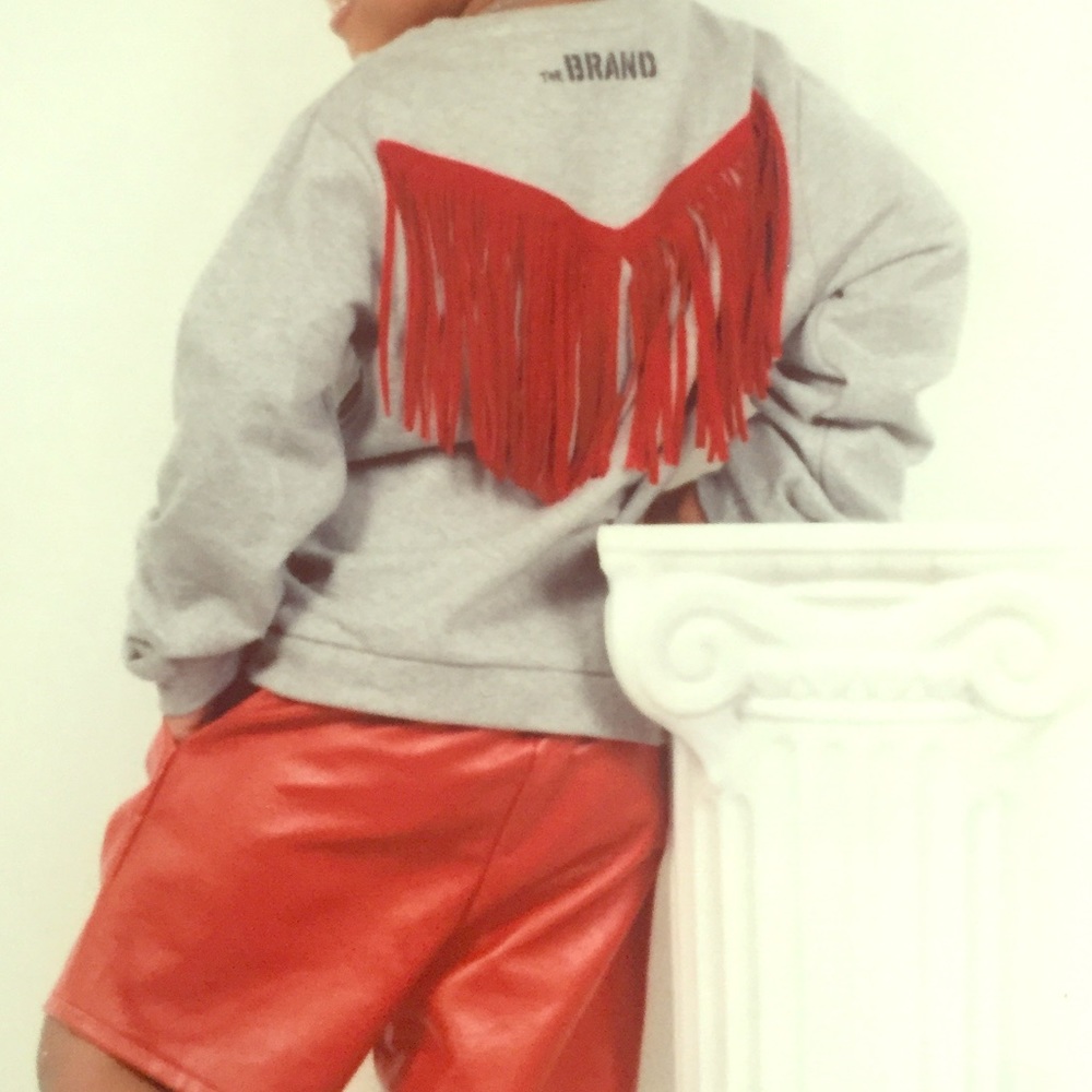 Stylish Chic Fringed Sweatshirt